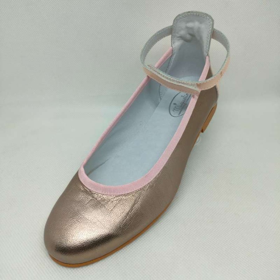 Bailarina Napa Charol Maquillaje Velcro