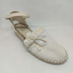 Esparteña plumeti hebilla beige