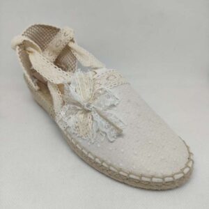 Esparteña plumeti beige lazo