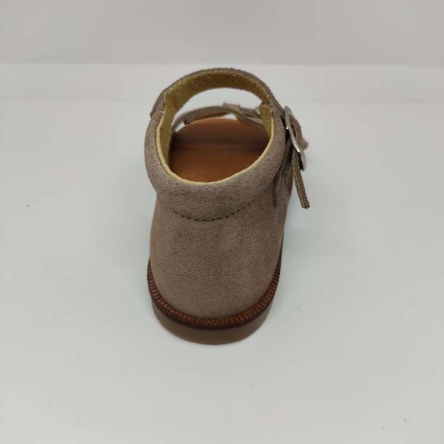 Menorquina Serraje Taupe Hebilla - Imagen 3