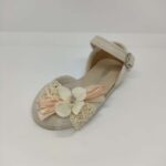 Sandalia lino flor Beige