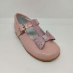 Mercedita hebilla charol rosa