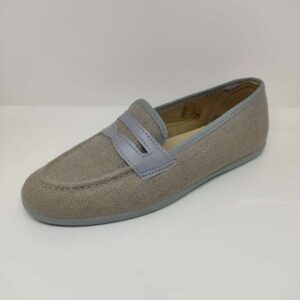 Mocasín Lino Gris