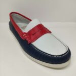 Zapato Napa combinado Marino Rojo