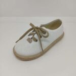 Blucher Lino Blanco Cordón Camel