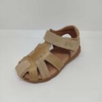 Sandalia Piel Ante Camel Velcro
