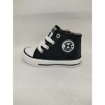 Bota Deportiva Piel negra Cremallera