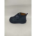 Bota Piel Reforzada Azul Marino Corazón Velcro