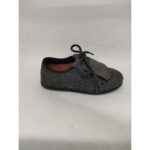 Bota Baja Serraje Gris Mosquetón Cordón