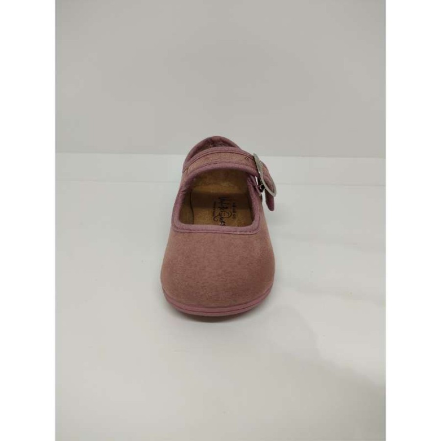 Mercedita Terciopelo Rosa maquillaje Hebilla - Imagen 4