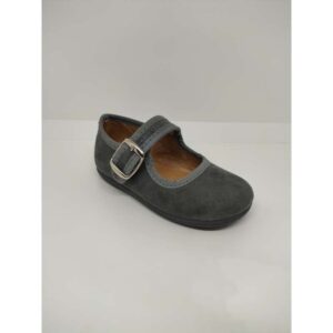 Mercedita Terciopelo Gris Hebilla