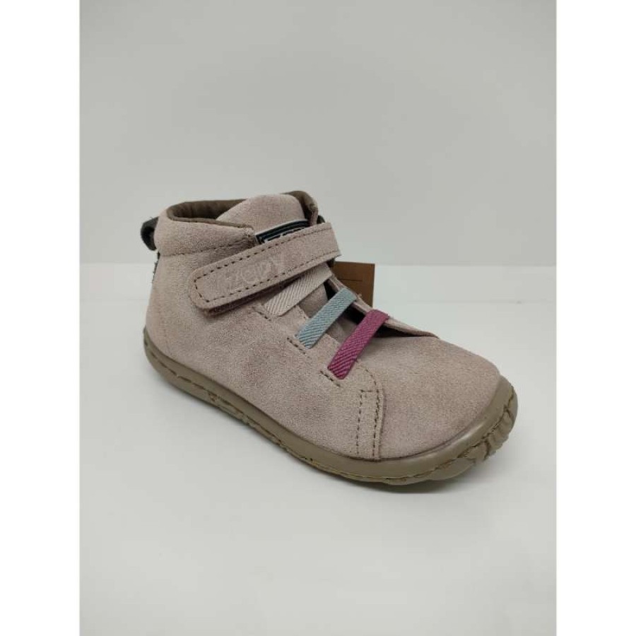 Bota Serraje Rosa Velcro Zapy