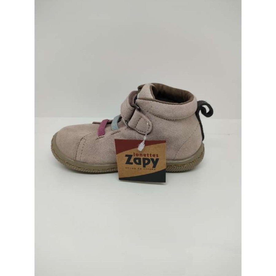 Bota Serraje Rosa Velcro Zapy - Imagen 3