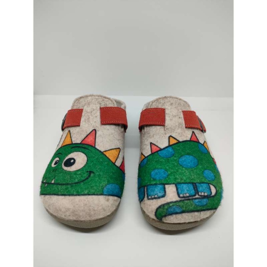 Zapatilla Casa Felpa Dragón Hebilla