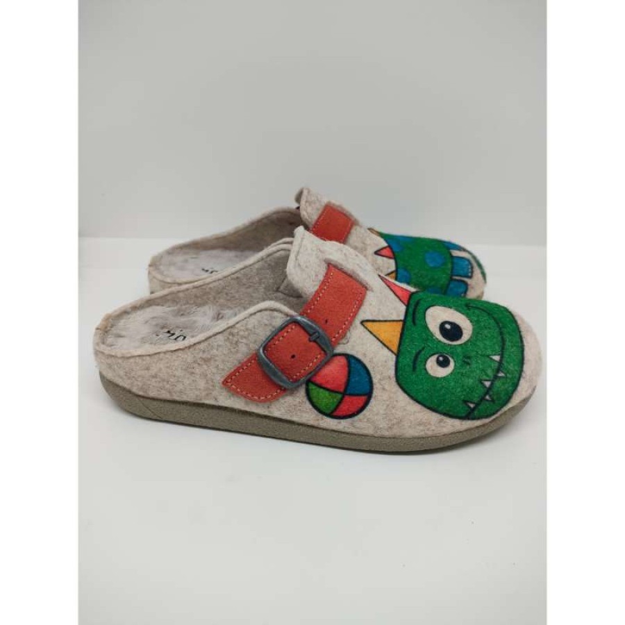 Zapatilla Casa Felpa Dragón Hebilla - Imagen 4
