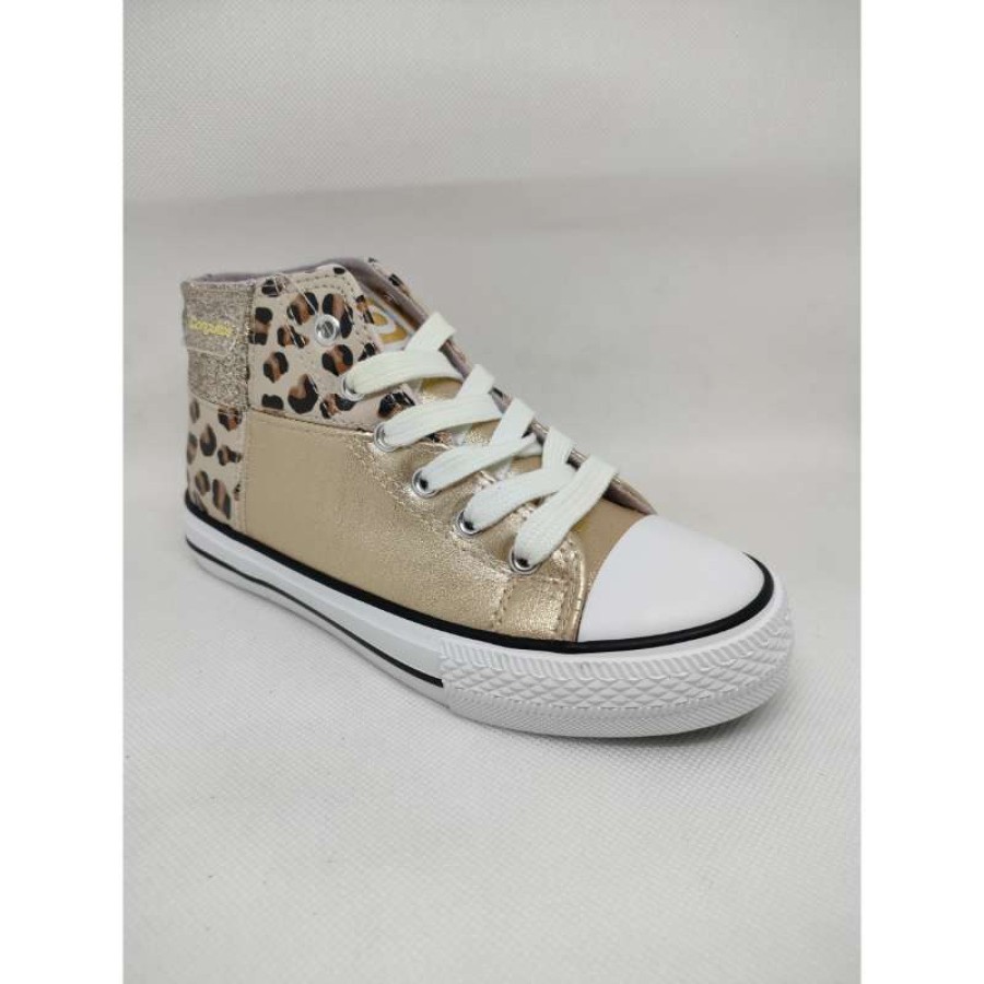 Bota Deportiva Piel Leopatdo Oro - Imagen 5