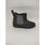 Bota Alta serraje Gris Estrellitas Cremallera
