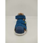 Cangrejera Piel Azul Jeans Puntera Reforzada Velcro