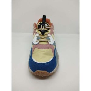 Zapatilla Deportiva tela Serraje Piel Multicolor Cordón Elástico Autoajustable