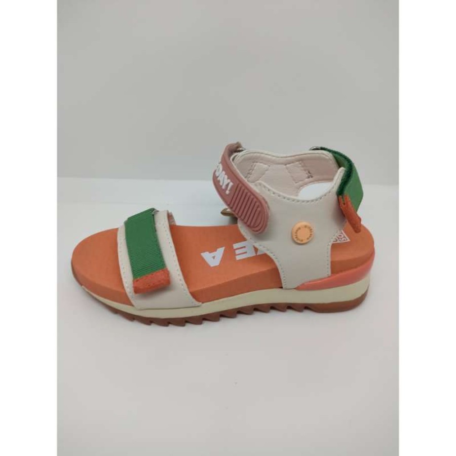 Sandalia Deportiva Piel Multicolor Triple Velcro - Imagen 2