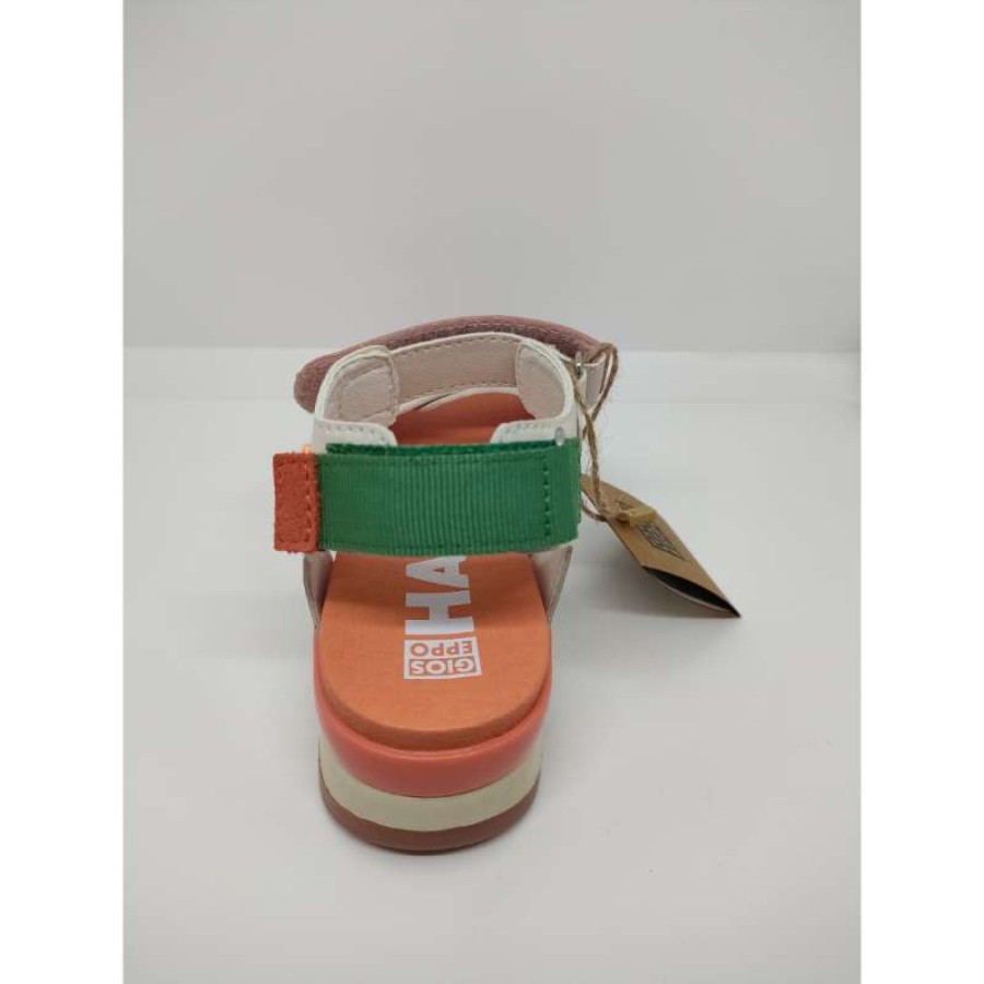 Sandalia Deportiva Piel Multicolor Triple Velcro - Imagen 3