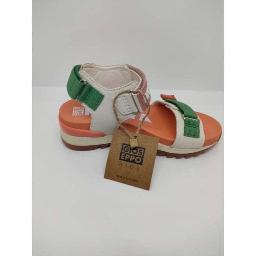 Sandalia Deportiva Piel Multicolor Triple Velcro - Imagen 4