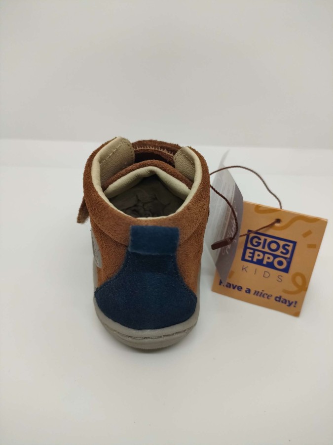 Bota Serraje Camel-Azul Velcro Gioseppo - Imagen 3