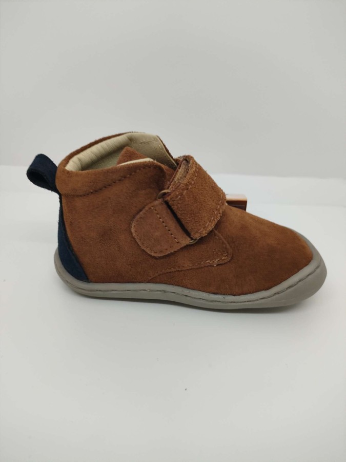 Bota Serraje Camel-Azul Velcro Gioseppo - Imagen 4