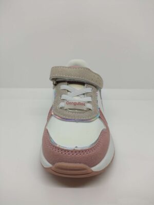 Zapatilla Deportiva Unicornio Plata Luces Velcro Cordon Elástico