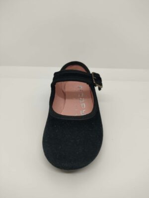 Mercedita Terciopelo Negro Hebilla