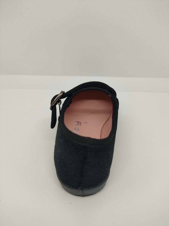 Mercedita Terciopelo Negro Hebilla - Imagen 3