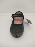Mercedita Terciopelo Gris Grafito Hebilla