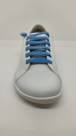 Zapatilla Respetuosa Piel Blanca Cordón elástico