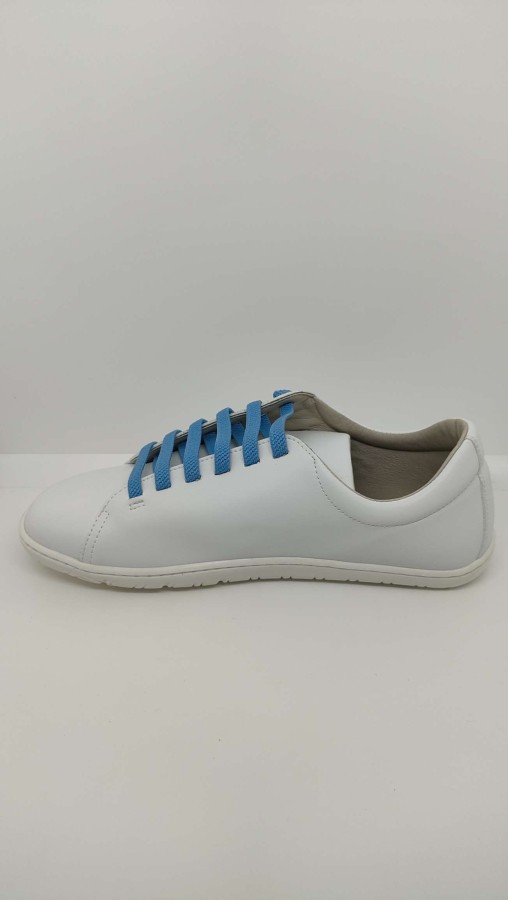 Zapatilla Respetuosa Piel Blanca Cordón elástico - Imagen 4