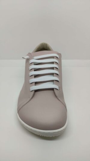 Zapatilla Respetuosa Piel Rosa Cordón elástico