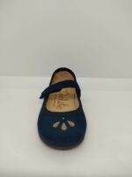 Mercedita Serraje Picado Lagrimita Azul Marino Velcro