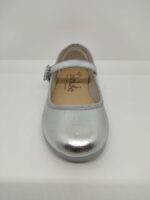 Mercedita Plateada Hebilla Aro