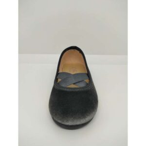 Mercedita Terciopelo Gris Goma.