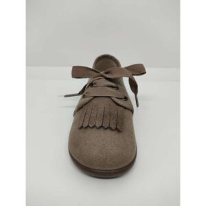 Blucher Serraje Taupe Flecos Cordón