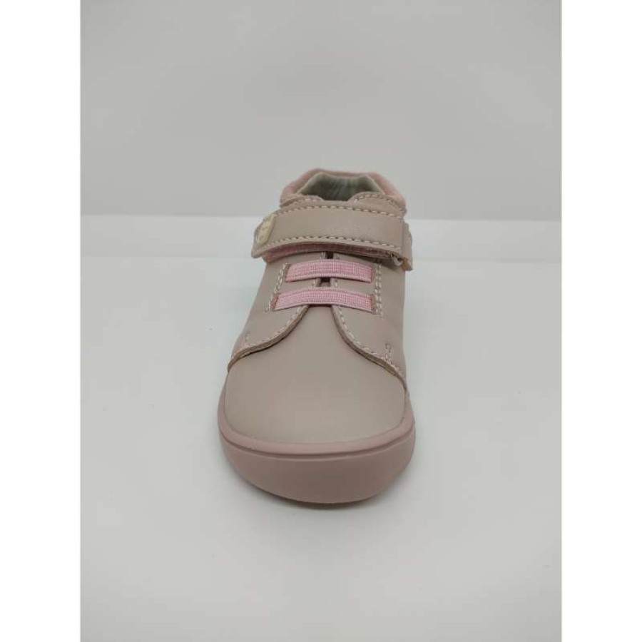 Bota Piel Rosa Respetuoso Velcro y Cordón Elástico Pirufin