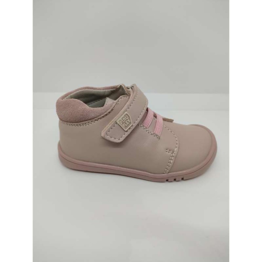 Bota Piel Rosa Respetuoso Velcro y Cordón Elástico Pirufin - Imagen 2