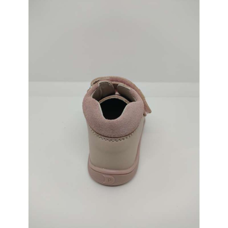Bota Piel Rosa Respetuoso Velcro y Cordón Elástico Pirufin - Imagen 3