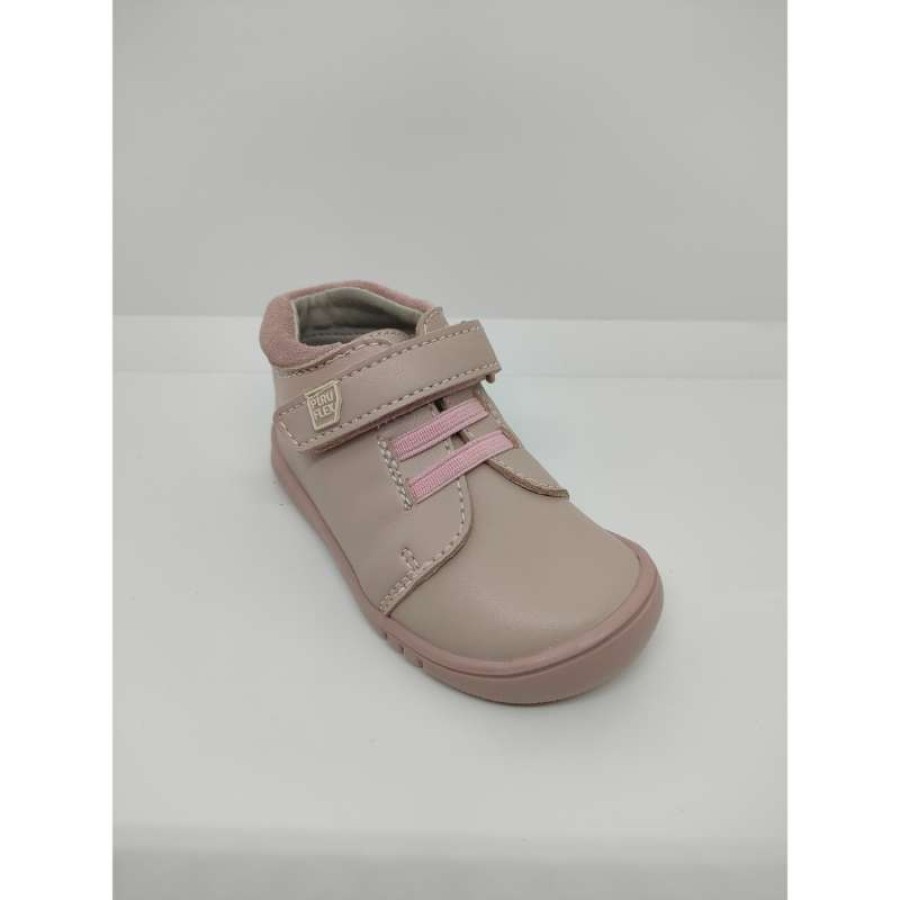 Bota Piel Rosa Respetuoso Velcro y Cordón Elástico Pirufin - Imagen 5