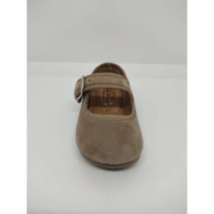 Mercedita Tercipelo Beige Hebilla Vulpeques