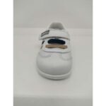 Zapatilla Piel Azul y Blanco Velcro-Goma Zapy