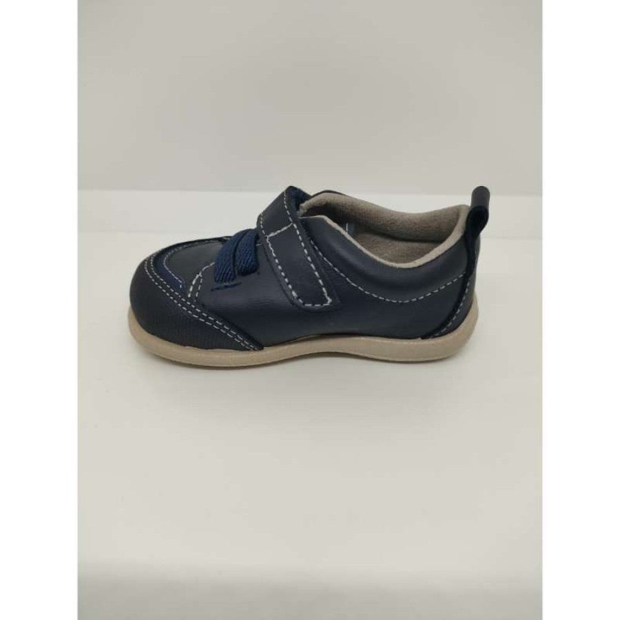 Zapatilla Piel Azul Velcro-Goma Zapy - Imagen 4