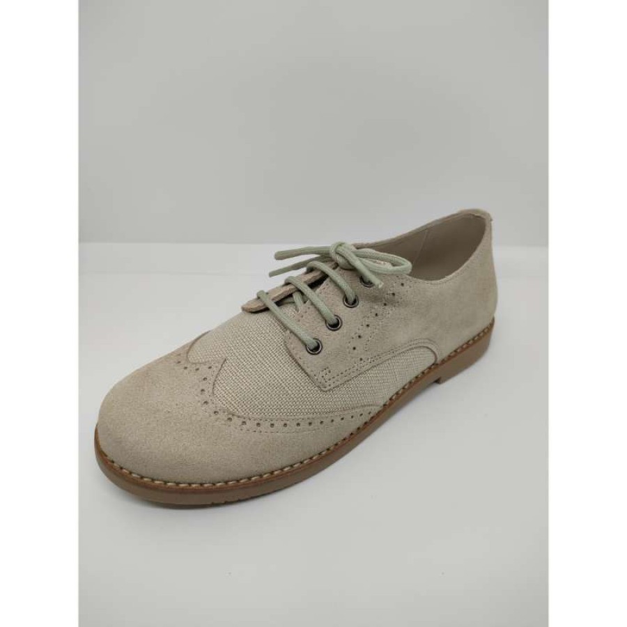 Blucher Lino Ante Crudo Picado Cordón - Imagen 5