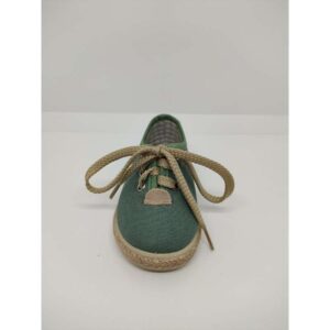 Blucher Piqué Serraje Verde cordón