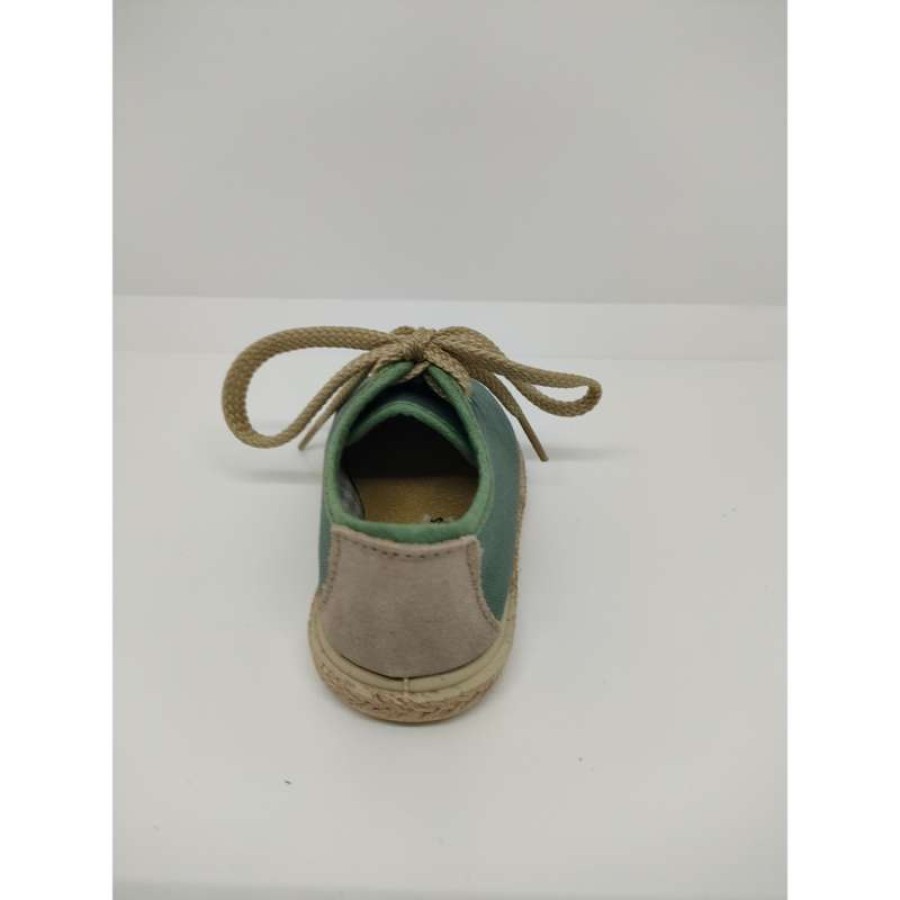 Blucher Piqué Serraje Verde cordón - Imagen 3