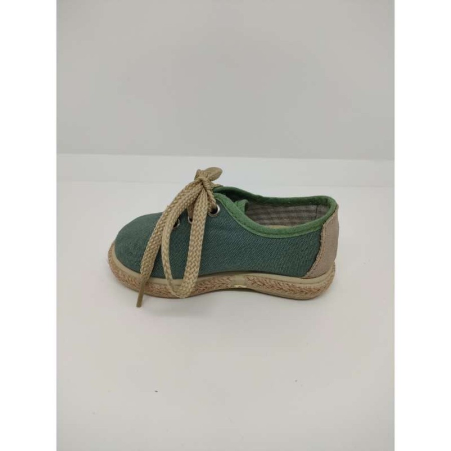 Blucher Piqué Serraje Verde cordón - Imagen 4